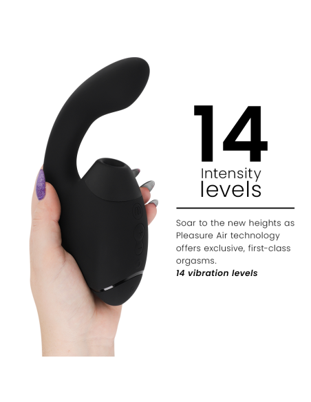 WOMANIZER - DUO NEXT DUAL CLITORAL and G-SPOT STIMULATOR BLACK
