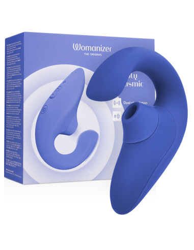 WOMANIZER - BLEND RABBIT VIBRATOR STIMULATOR VIBRANT BLUE