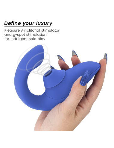 WOMANIZER - BLEND RABBIT VIBRATOR STIMULATOR VIBRANT BLUE