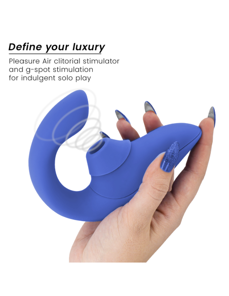 WOMANIZER - BLEND RABBIT VIBRATOR STIMULATOR VIBRANT BLUE