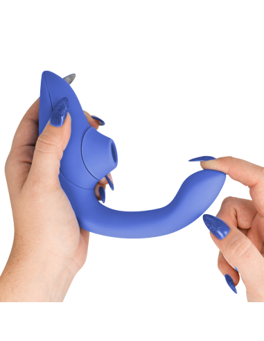 WOMANIZER - BLEND RABBIT VIBRATOR STIMULATOR VIBRANT BLUE