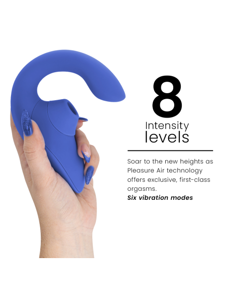 WOMANIZER - BLEND RABBIT VIBRATOR STIMULATOR VIBRANT BLUE