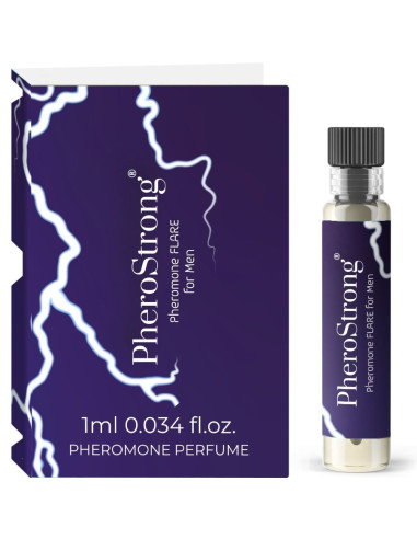 PHEROSTRONG - FLARE FEROMONŲ KŪNO KVEPAI VYRAIČIAMS 1 ML