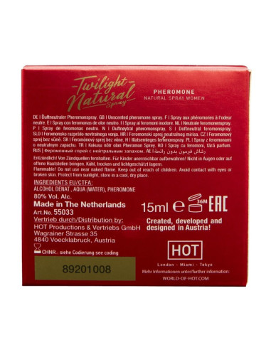 HOT - TWILIGHT PHEROMONE NATURAL WOMEN 15 ML