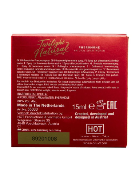 HOT - TWILIGHT PHEROMONE NATURAL WOMEN 15 ML