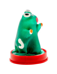 CONDOMERIE - HANDPAINTED NOVELTY CONDOMS FROG MODEL 1 2