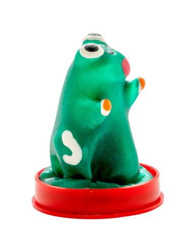 CONDOMERIE - HANDPAINTED NOVELTY CONDOMS FROG MODEL 1