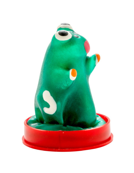 CONDOMERIE - HANDPAINTED NOVELTY CONDOMS FROG MODEL 1