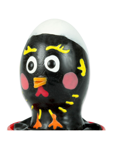 CONDOMERIE - HANDPAINTED NOVELTY CONDOMS CHICKEN BLACK