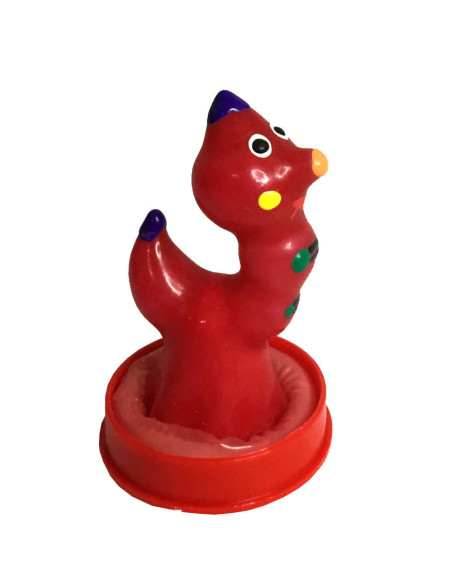 CONDOMERIE - HANDPAINTED NOVELTY CONDOMS WORM
