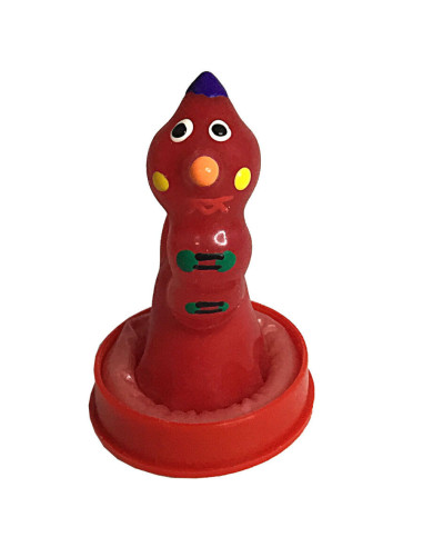 CONDOMERIE - HANDPAINTED NOVELTY CONDOMS WORM