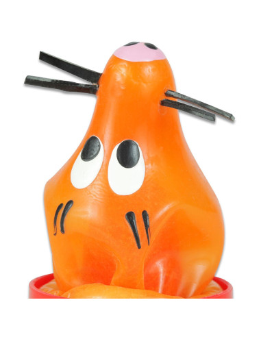 CONDOMERIE - HANDPAINTED NOVELTY CONDOMS FOX GLUED