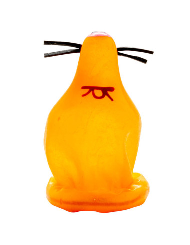 CONDOMERIE - HANDPAINTED NOVELTY CONDOMS FOX GLUED