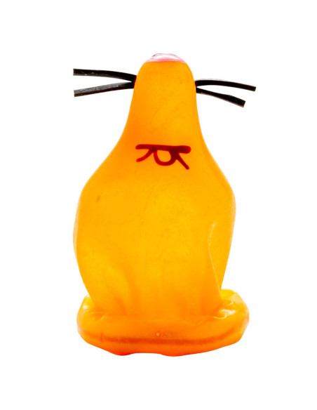 CONDOMERIE - HANDPAINTED NOVELTY CONDOMS FOX GLUED