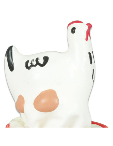 CONDOMERIE - HANDPAINTED NOVELTY CONDOMS CHICKEN WHITE