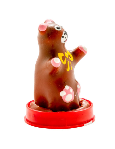 CONDOMERIE - HANDPAINTED NOVELTY CONDOMS TEDDY BEAR