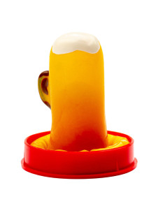 CONDOMERIE - HANDPAINTED NOVELTY CONDOMS GLASS OF BEER 2