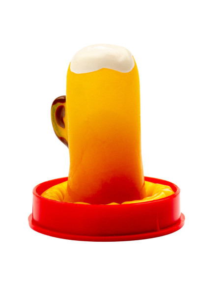 CONDOMERIE - HANDPAINTED NOVELTY CONDOMS GLASS OF BEER