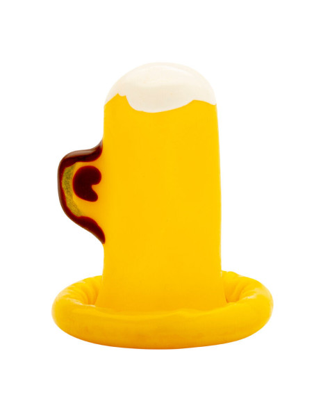 CONDOMERIE - HANDPAINTED NOVELTY CONDOMS GLASS OF BEER