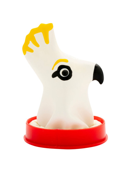 CONDOMERIE - HANDPAINTED NOVELTY CONDOMS PARROT WHITE