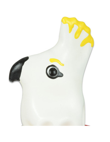 CONDOMERIE - HANDPAINTED NOVELTY CONDOMS PARROT WHITE