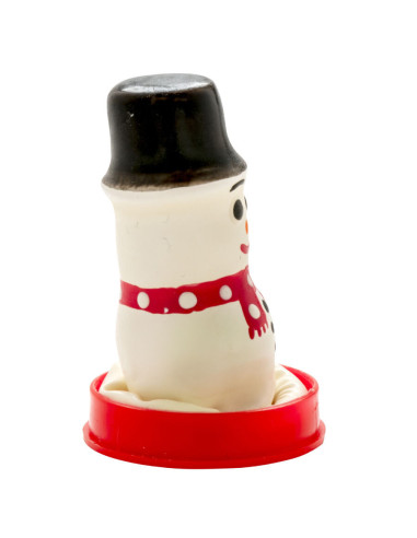 CONDOMERIE - HANDPAINTED NOVELTY CONDOMS SNOWMAN