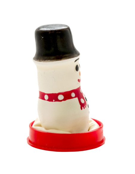 CONDOMERIE - HANDPAINTED NOVELTY CONDOMS SNOWMAN