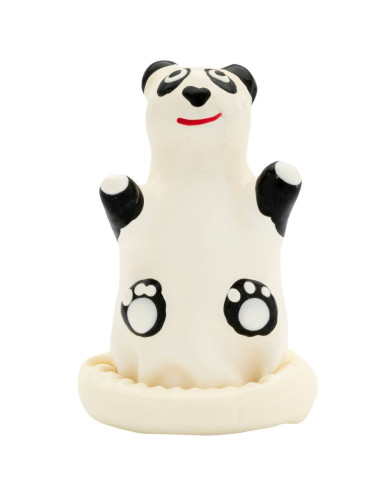 CONDOMERIE - HANDPAINTED NOVELTY CONDOMS PANDA MODEL 1