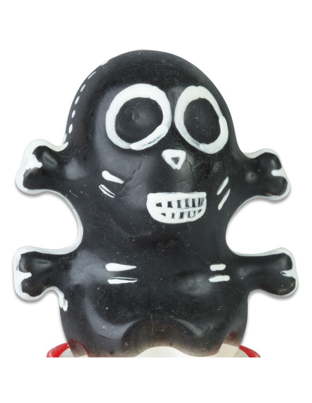 CONDOMERIE - HANDPAINTED NOVELTY CONDOMS SKULL BLACK MODEL 1