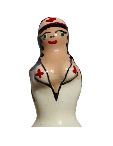 CONDOMERIE - HANDPAINTED NOVELTY CONDOMS NURSE BLOND
