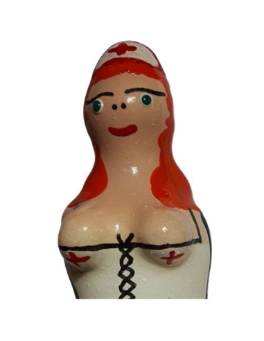 CONDOMERIE - HANDPAINTED NOVELTY CONDOMS NURSE REDHEAD