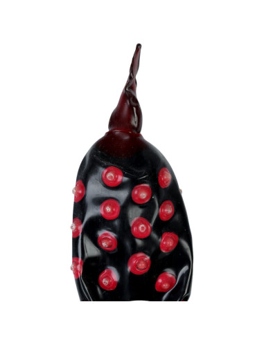 CONDOMERIE - HANDPAINTED NOVELTY CONDOMS BLACK FAKIR XL