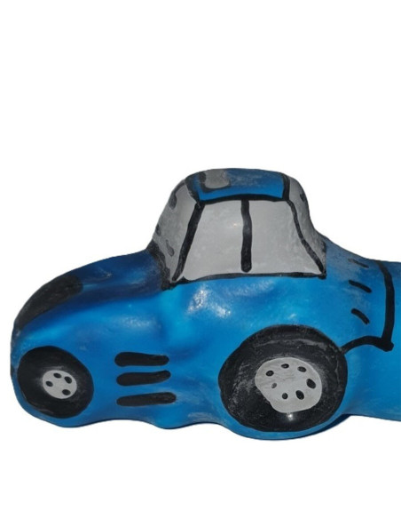 CONDOMERIE - HANDPAINTED NOVELTY CONDOMS TRACTOR BLUE XL