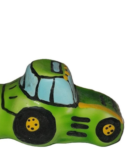 CONDOMERIE - HANDPAINTED NOVELTY CONDOMS TRACTOR GREEN XL