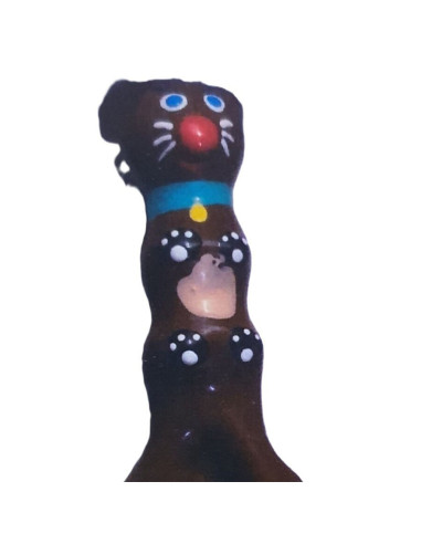 CONDOMERIE - HANDPAINTED NOVELTY CONDOMS BROWN DACHSHUND XL