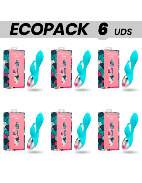 ECOPACK 6 VIENETAI - HAPPY LOKY MIKI SU KLITORIAUS MASAŽUOKLIU