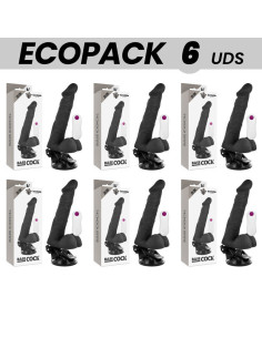 ECOPACK 6 UNITS - BASECOCK REALISTIC ARTICULABLE REMOTE CONTROL BLACK 20 CM -O- 4.5 CM