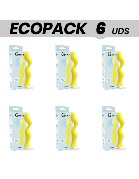 ECOPACK 6 UNITS - G-SPOT GAVYN YELLOW G-SPOT VIBRATOR