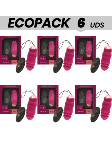 ECOPACK 6 VIENETAI - RITHUAL REVA EGG NUOTOLINIO VALDYMO UPandDOWN SISTEMA VIBRACIJOS