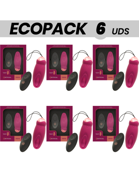 ECOPACK 6 UNITS - RITHUAL PRIYA EGG REMOTE CONTROL G-SPOT VIBRATION