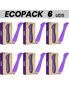 ECOPACK 6 VIENETAI - ĮKRAUNAMAS SILIKONINIS VIBRATORIUS WOMANVIBE MANDY POINT K