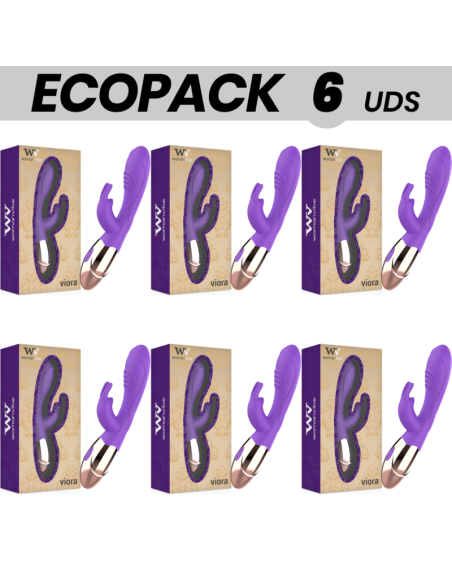 ECOPACK 6 VIENETAI - WOMANVIBE VIORA ĮKRAUNAMAS SILIKONINIS VIBRATORIUS
