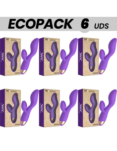 ECOPACK 6 VIENETŲ - WOMANVIBE DONNA ĮKRAUNAMAS SILIKONINIS VIBRATORIUS