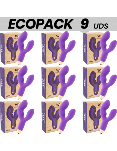 ECOPACK 6 VIENETAI - WOMANVIBE VANIX SILIKONINIS STIMULIATORIUS VIBRATORIUS