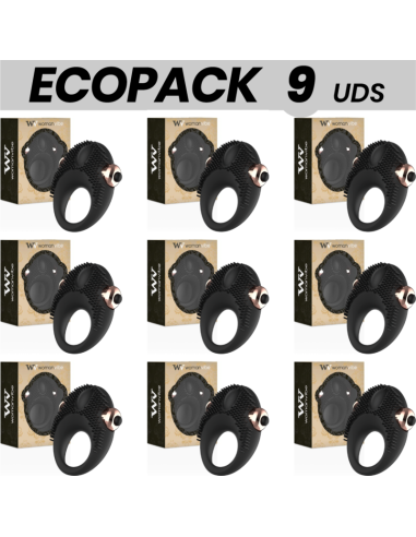 ECOPACK 9 VIENETAI - WOMANVIBE THOR SILIKONINIS VIBRUOJAMAS ŽIEDAS