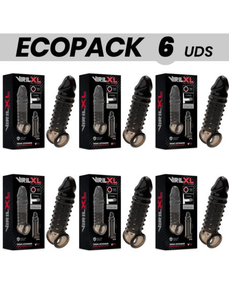 ECOPACK 6 VIENETAI - VIRILXL VARPOS ILGINIMO ĮRANGA IR ĮMAUTĖ V11 JUODAS