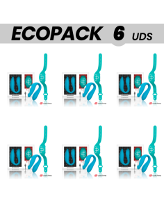 ECOPACK 6 UNITS - WEARWATCH DUAL TECHNOLOGY VIBRATOR WATCHME INDIGO-SEAWATER