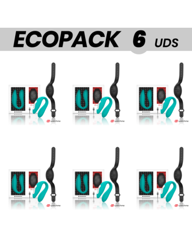 ECOPACK 6 UNITS - WEARWATCH DUAL VIBRATOR TECHNOLOGY WATCHME AQUAMARINE - JET