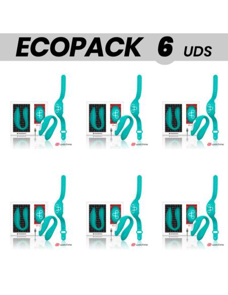ECOPACK 6 UNITS - WEARWATCH DUAL VIBRATOR TECHNOLOGY WATCHME LIGHT GREEN