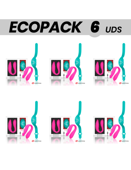 ECOPACK 6 UNITS - WEARWATCH DUAL VIBRATOR TECHNOLOGY WATCHME FUCHSIA - SEAWATER